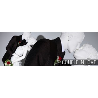 Mannequins couple in love